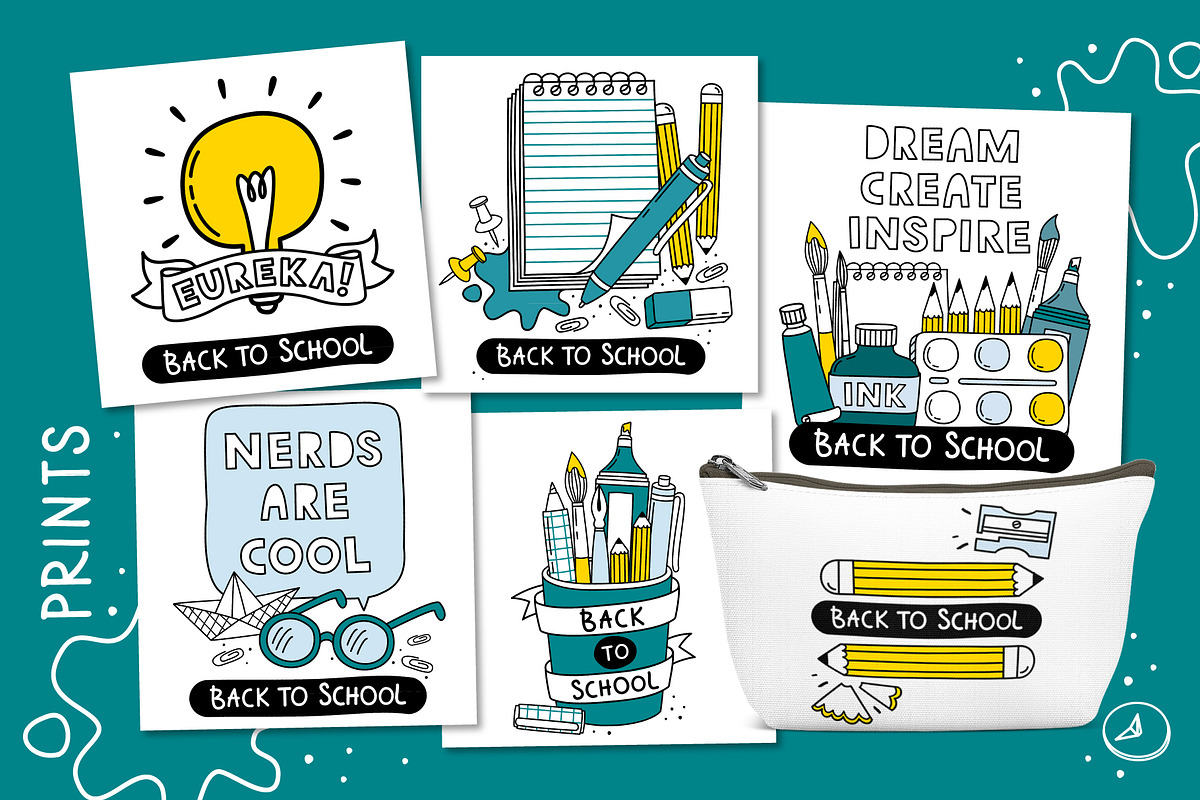 Back to School. Clip arts collection, an Education Illustration by Nastya Tkachova (Photo 3 of 6)