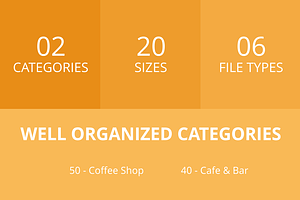 90 Coffee & Cafe Filled Round Icons