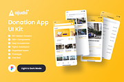 Ajuda 2.0 - Donation App UI Kit, an UI Kit Template by Jarvin Studio (Thumbnail 1 of 7)