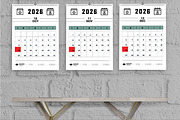 Modern Minimal Calendar Design 2026, a Stationery Template by MightyDesign (Thumbnail 5 of 8)