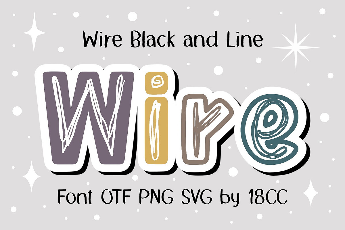 Wire OTF PNG SVG, a Symbol Font by DREAMs Soul G. (Photo 1 of 5)