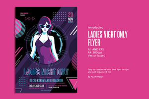 Ladies Night Only flyer, a Flyer Template by AdamHasan