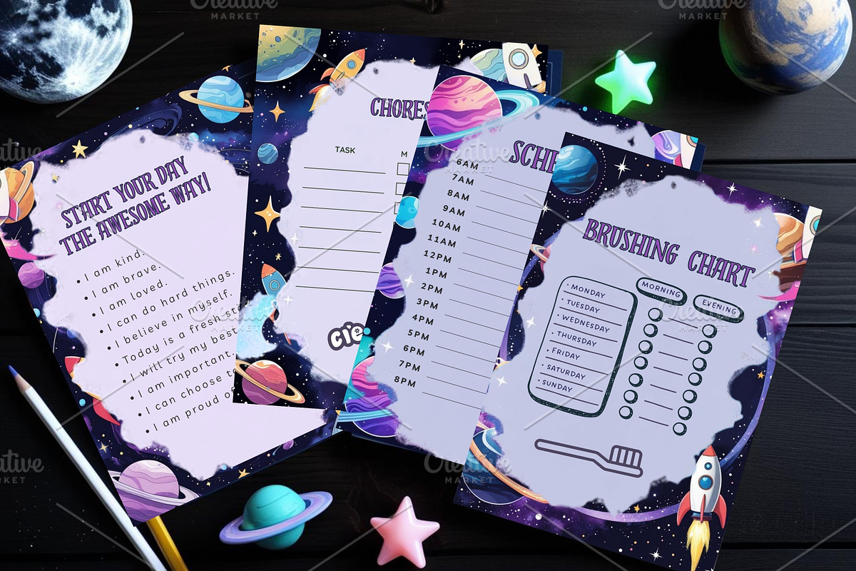 Space Adventure Kid Printable Bundle, a Print Template by Sunny Jar Designs (Photo 3 of 3)