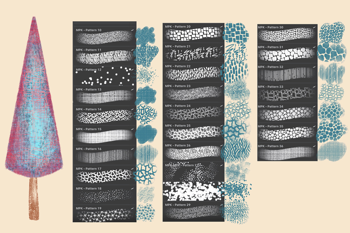 Magical Textures 2-Procreate brushes, a Brush Add-On by MissPerfectKaos (Photo 3 of 6)