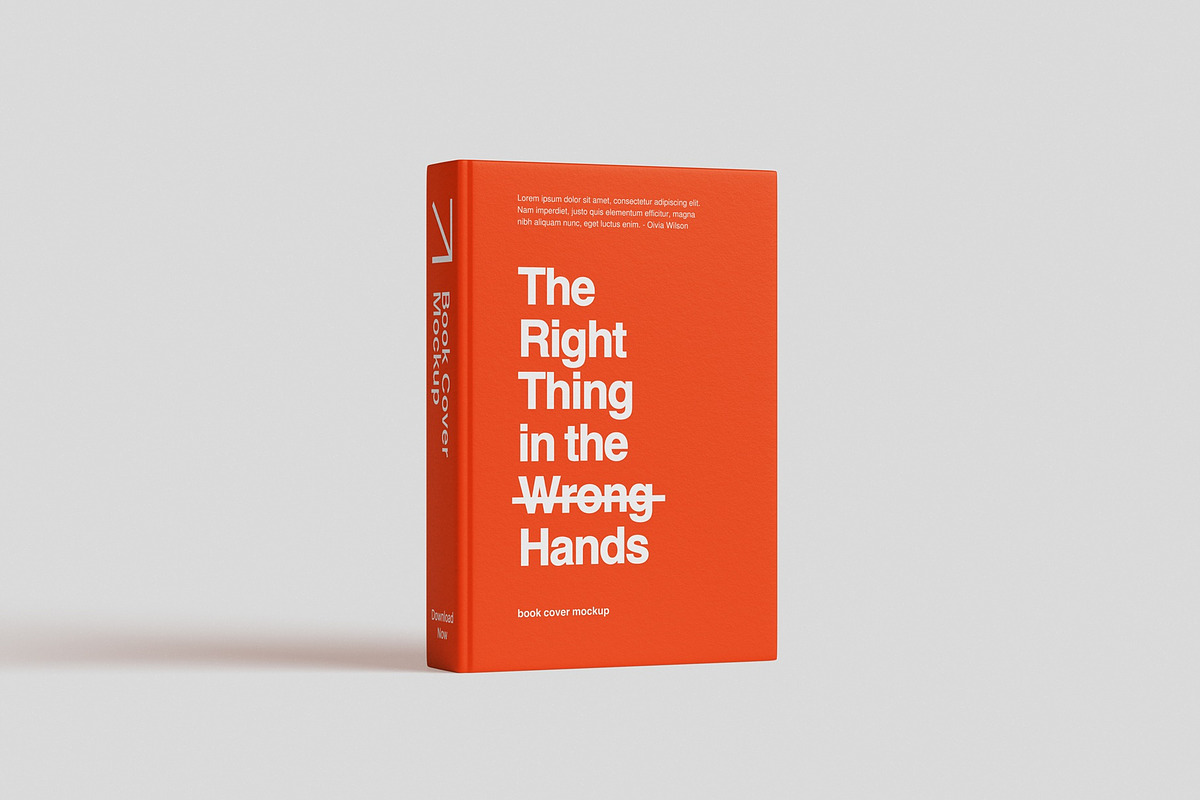 Book Cover Mockup, a Books & Magazine Mockup by UFR_GRAPHIC (Photo 4 of 4)