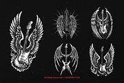 10 Bundle Dark Art Guitar Wings, an Illustration by Morspective (Thumbnail 3 of 7)