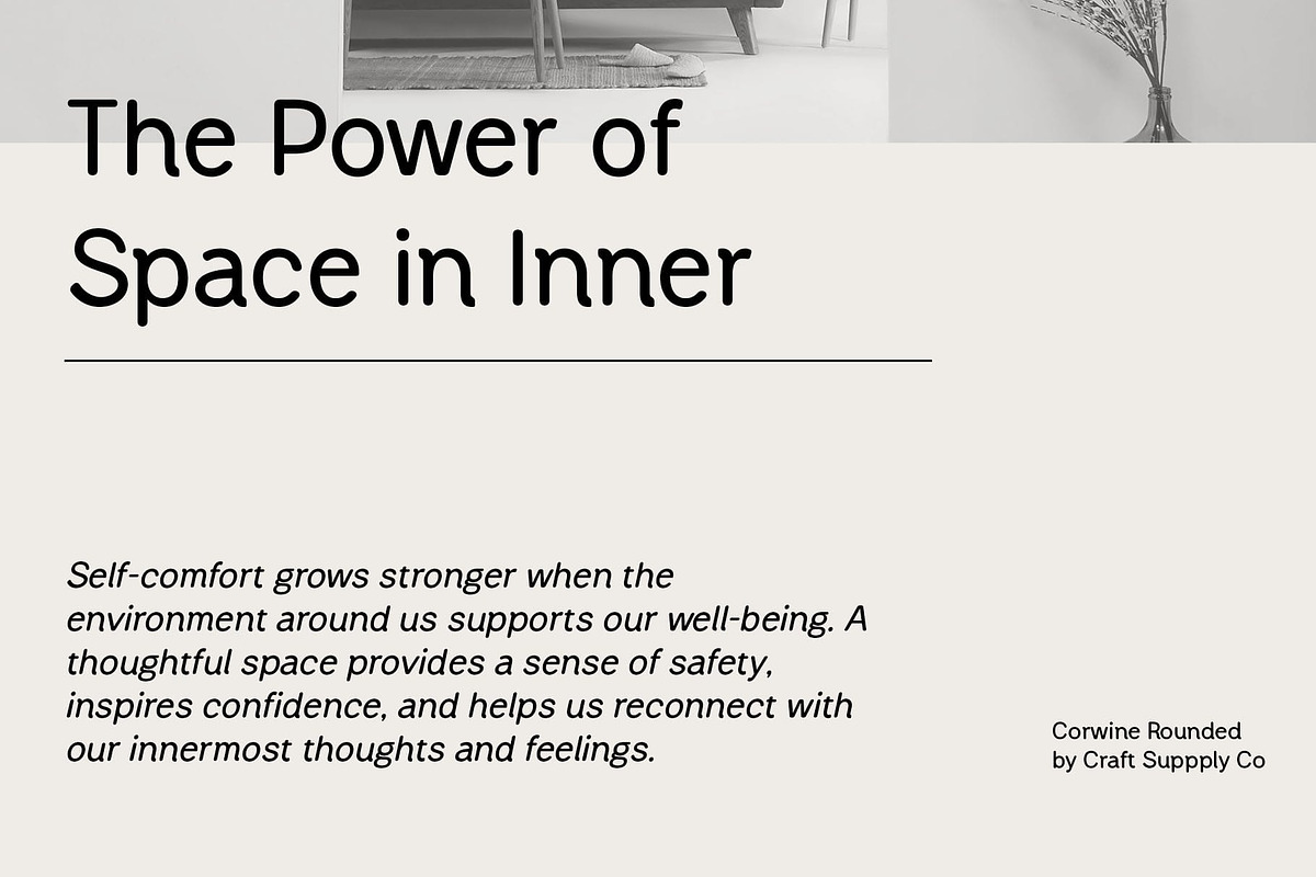 Corwine Rounded, a Sans Serif Font by Craft Supply Co. (Photo 2 of 8)