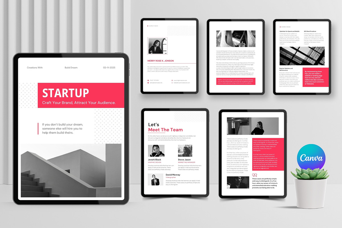 Minimal Canva Ebook Template, a Magazine Template by TheBrightGrap (Photo 1 of 9)