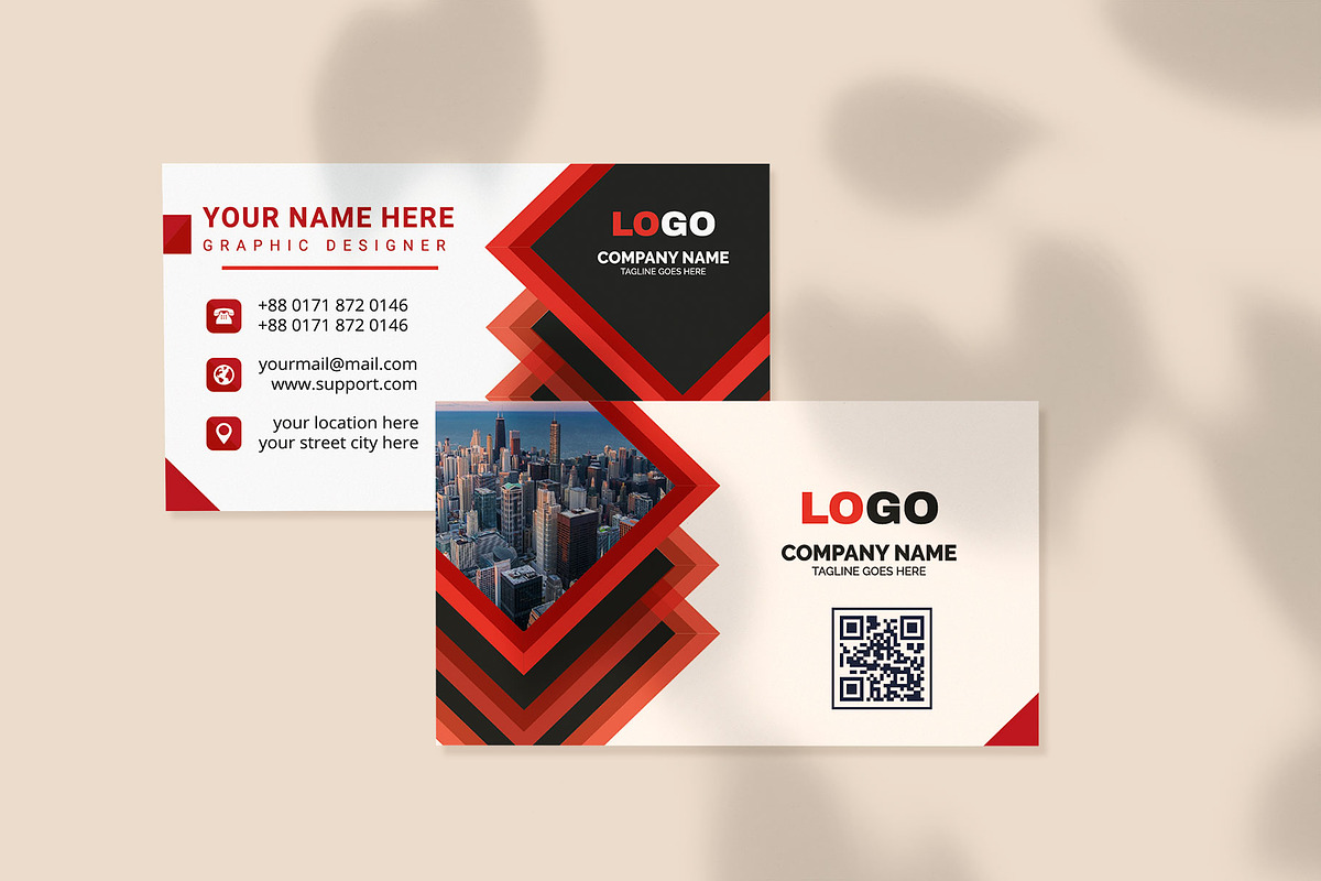 Simple and stylish corporate, a Business Card Template by Vitoria's Collection (Photo 4 of 4)