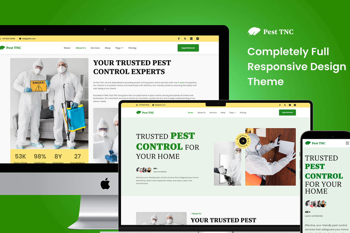Pest TNC - Premium Pest Service Site, a HTML Template by TNCFlow (Photo 2 of 5)