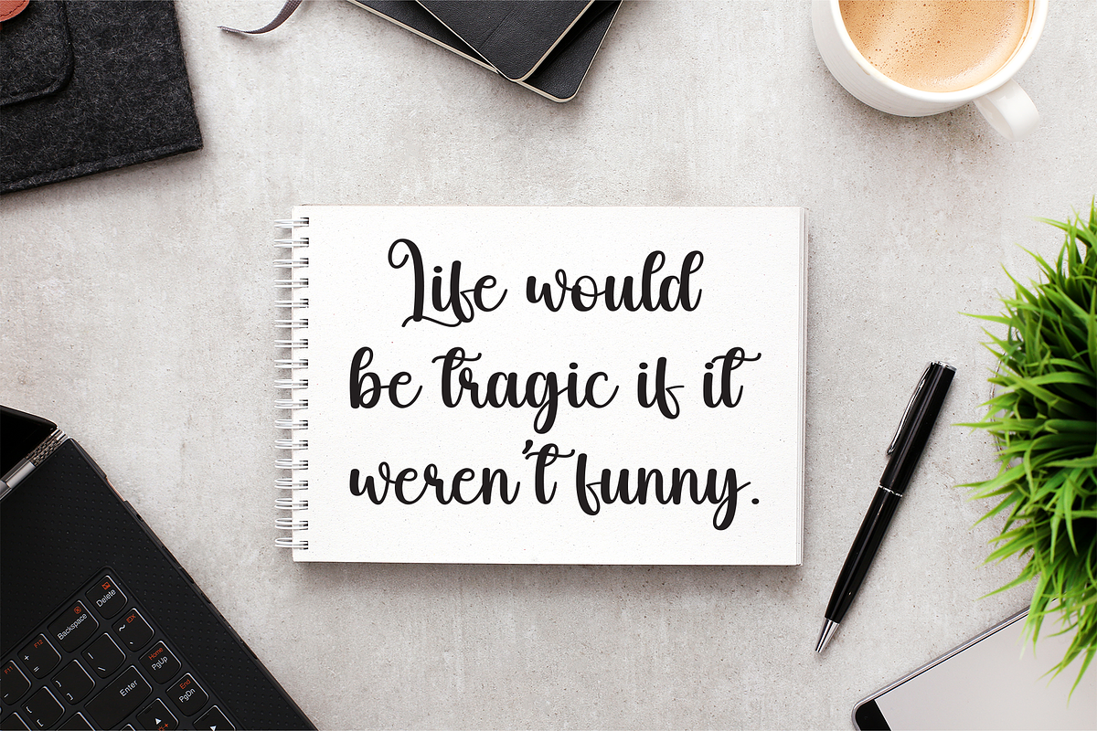 Babylone | Script Font, a Handwritten Font by Scratchones (Photo 5 of 9)