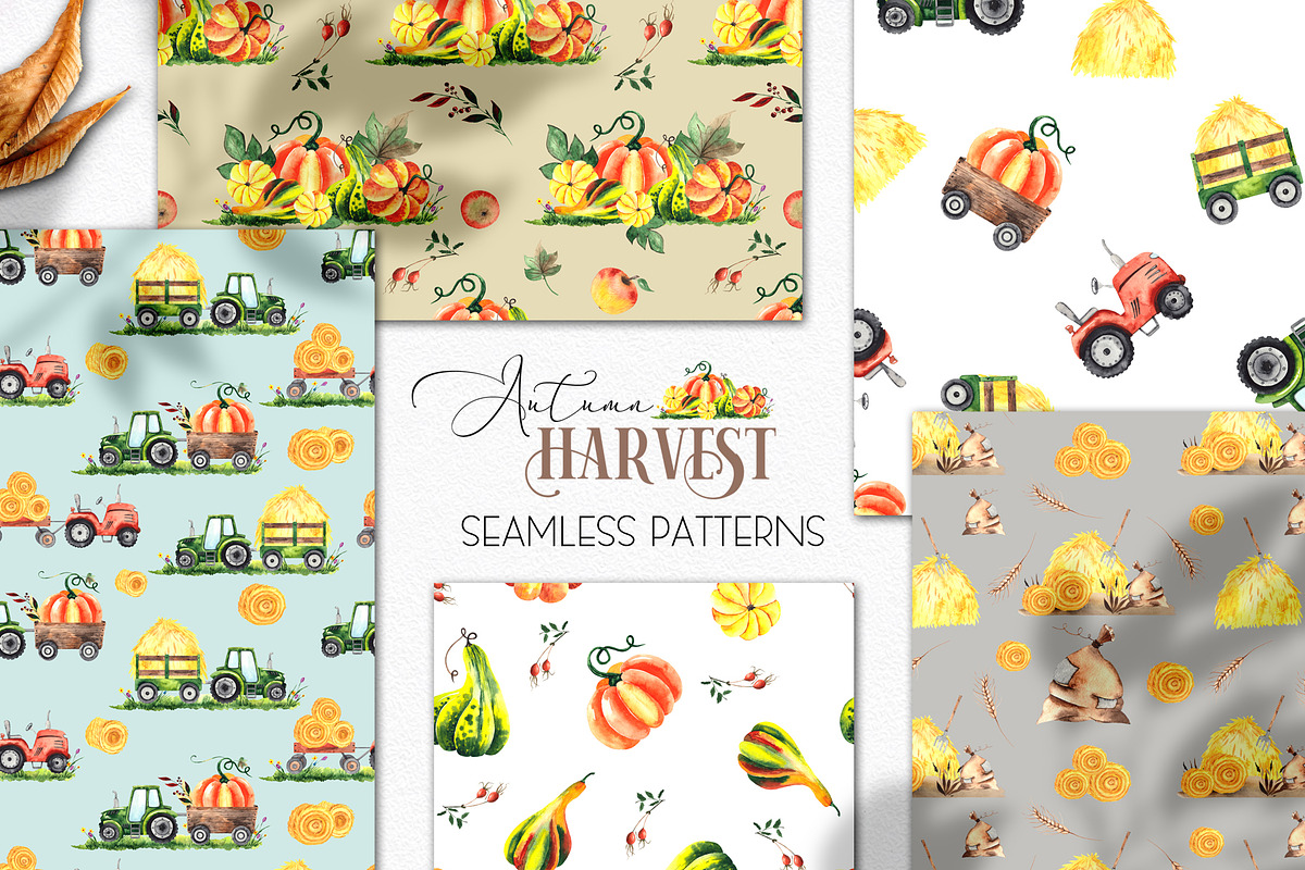Watercolor Autumn Harvest, an Object Graphic by Ana-Sakuta (Photo 10 of 17)