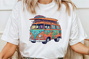 Happy Summer Van Clipart, an Illustration by DreamCafeArt (Thumbnail 2 of 7)