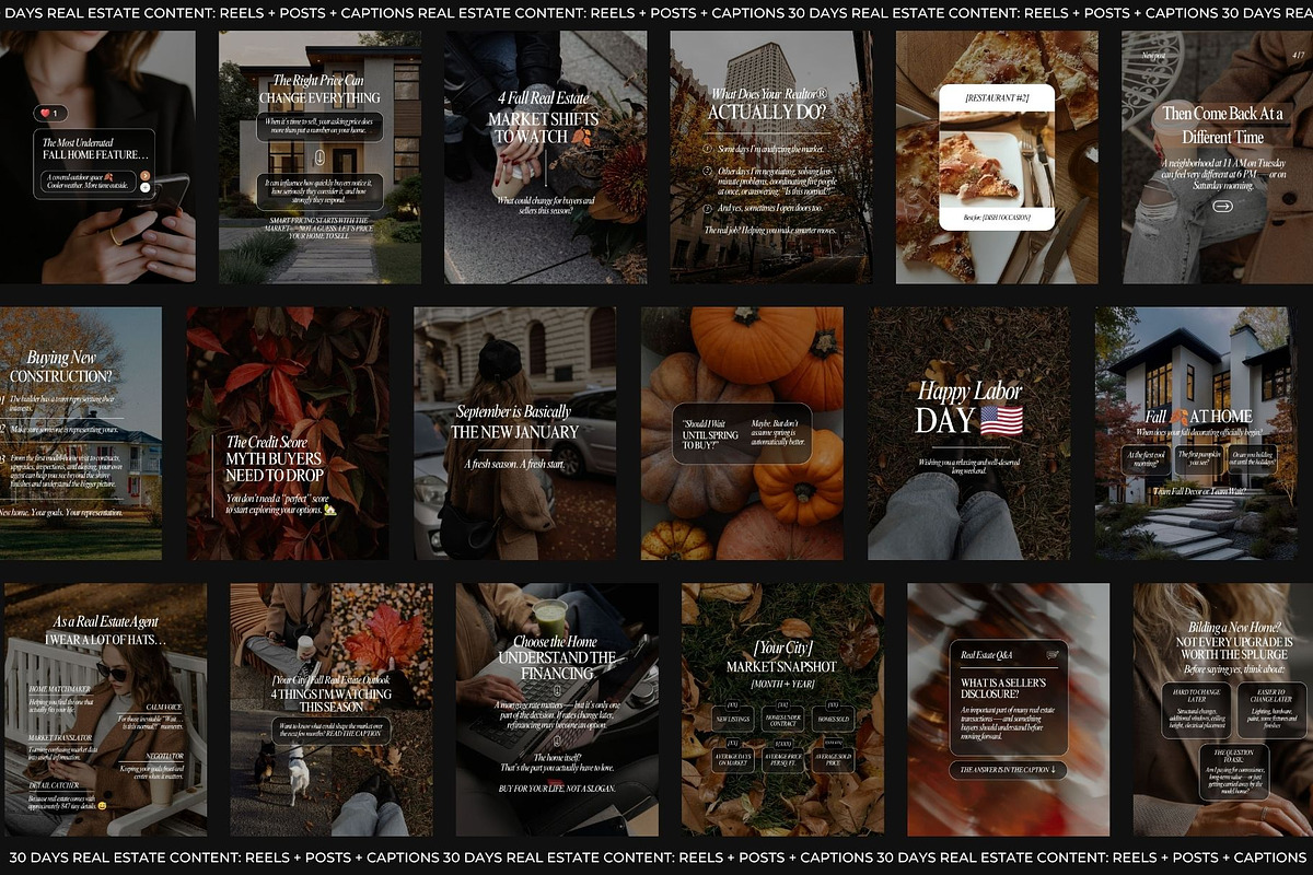 September Real Estate Templates, a Social Media Template by Instprofi | Studio Estimo (Photo 2 of 7)