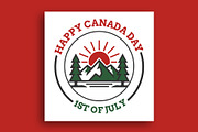 Canada Day social media post, a Social Media Template by nandinigraphics (Thumbnail 3 of 5)
