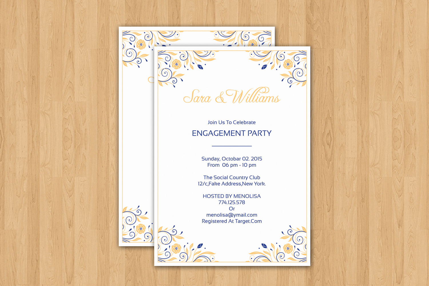 Engagement Party Invitation Template, An Invitation Template By 