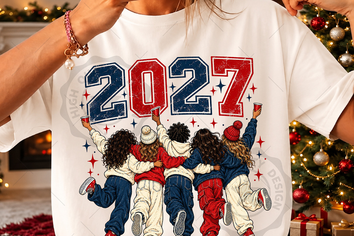 New Year 2027 PNG Sublimation Bundle, a Seasonal Illustration by OK Design (Photo 2 of 6)