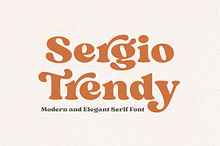 Sergio Trendy - Modern Serif Font