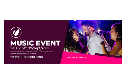 Music Event Animated Facebook Cover, a Templates & Theme by Nisha Droch