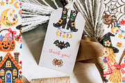 Cute Witch Halloween Clipart, a Decorative Illustration by BigCakeBee (Thumbnail 3 of 3)