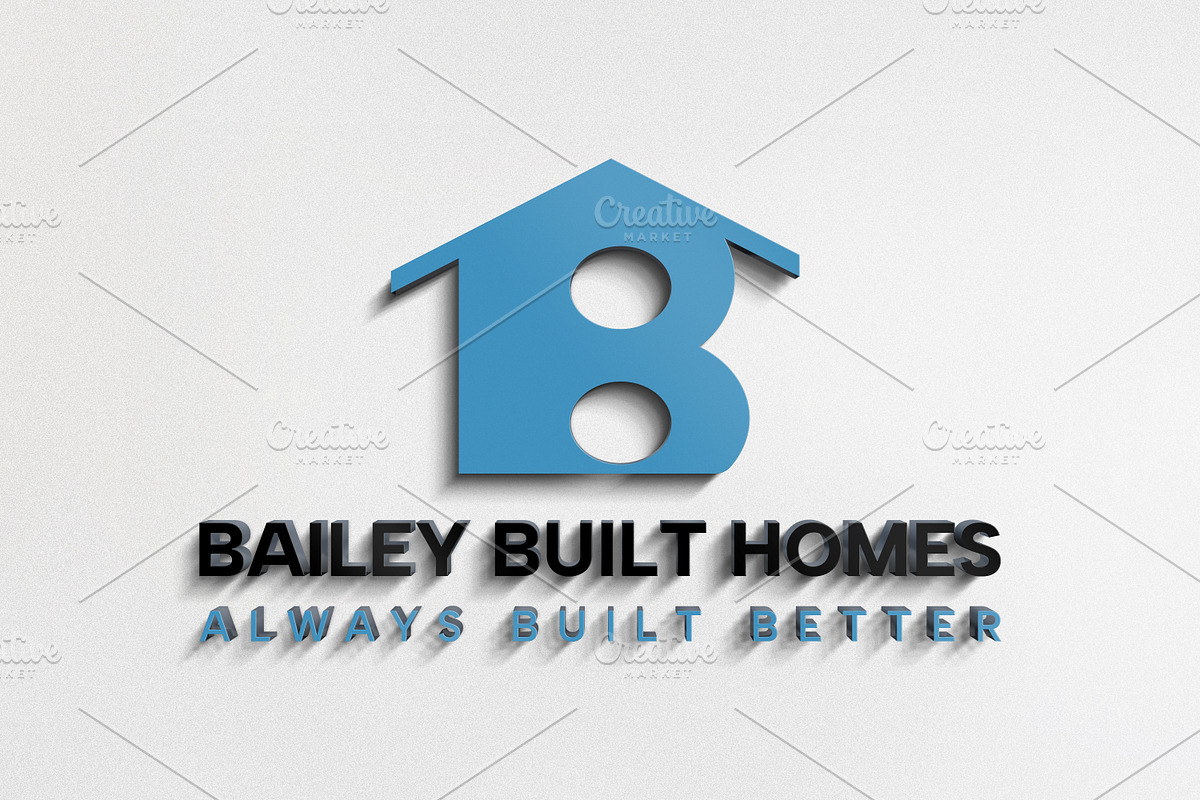 B letter Real Estate Logo design, a Branding & Logo Template by MR.A (Photo 1 of 5)