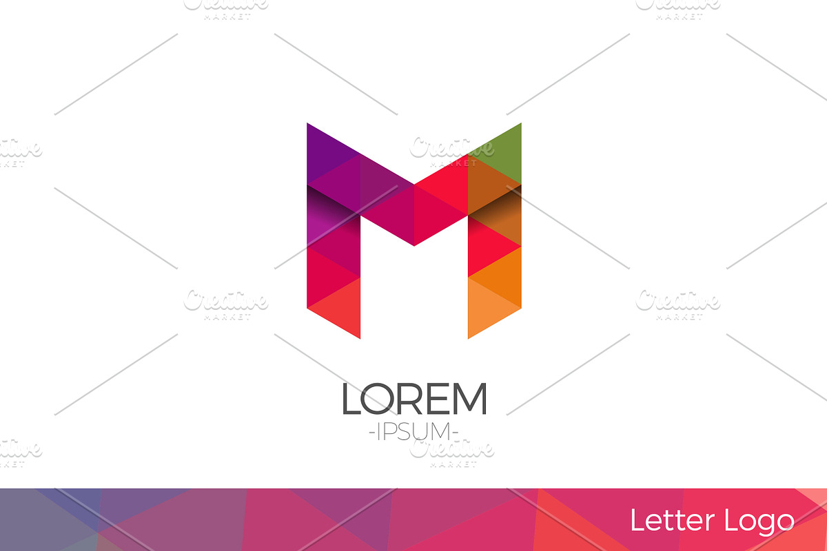 Letter M Vector Origami Logo icon., a Branding & Logo Template by Woo Graphics