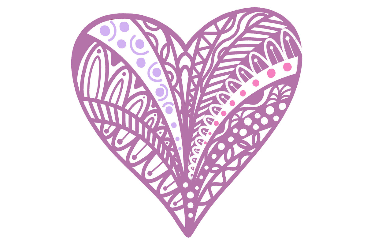 Hippie & Boho Heart, Procreate Stamp, a Brush Add-On by Sense Library (Photo 12 of 19)