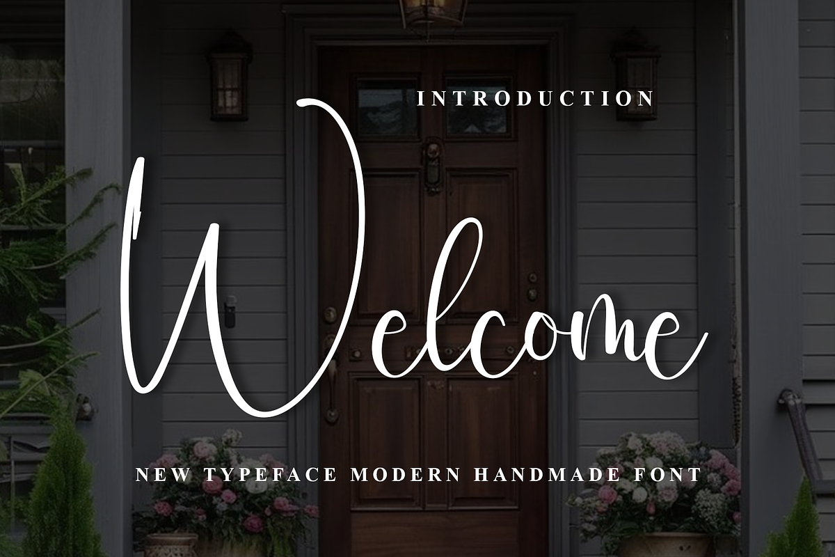 Welcome, a Handwritten Font by InermediaSTUDIO (Photo 1 of 8)