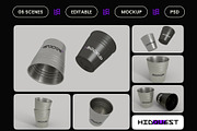 Metal Bucket Mockup, a Household Mockup by hiddemaru (Thumbnail 2 of 4)