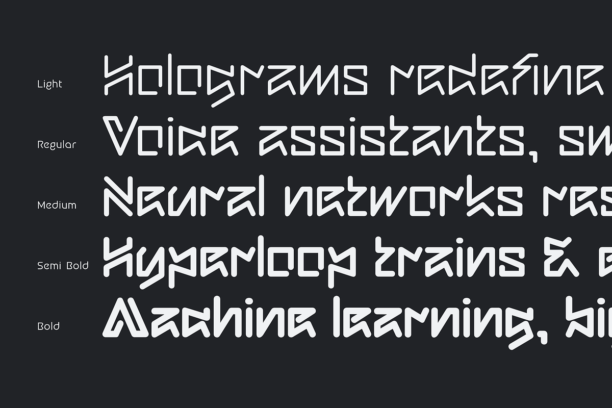 Navex — Futuristic Monoline Typeface, a Sans Serif Font by Sign Studio (Photo 8 of 13)