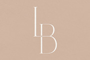 LB monogram, a Branding & Logo Template by LINKED LETTERS STUDIO (Thumbnail 2 of 3)