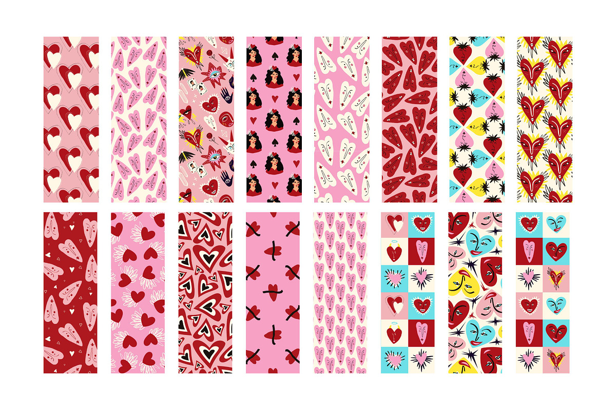 Valentine's Day Bookmark printable, a Card Template by Art's and patterns (Photo 7 of 9)