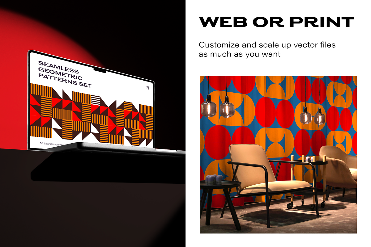 Seamless Geometric Patterns Set, a Pattern Graphic by Katedsgn (Photo 3 of 10)