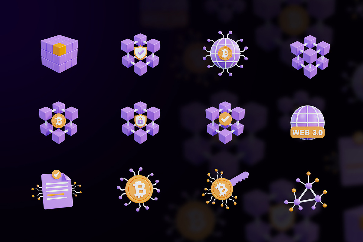 Blockchain 3D Icon, an Object 3D Model by Artnivora.Std (Photo 4 of 4)
