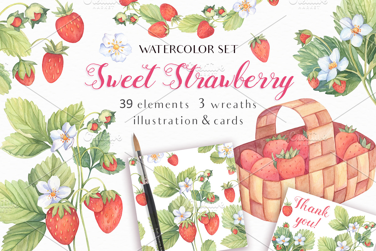 -90% OFF - Watercolor Flowers Bundle, a Decorative Illustration by Irina Diasli (Photo 9 of 12)