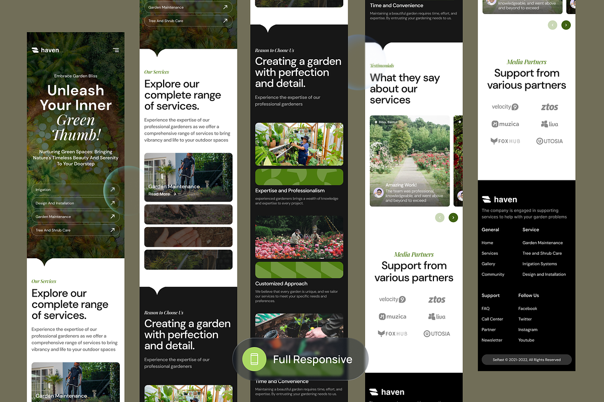 Botanical Garden Landing Page, a Landing Page Template by SLAB! Design (Photo 4 of 4)