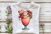 Valentine's Day Cocktail Clipart Set, an Illustration by Sublimation Artist (Thumbnail 5 of 6)