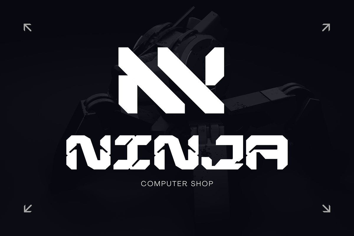 Nexokora Techno - Logo Font, a Sans Serif Font by Nirmana Visual (Photo 8 of 8)