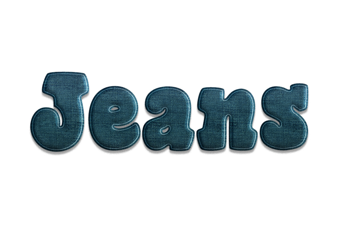 Denim Jeans Patch Layer Styles preview 4