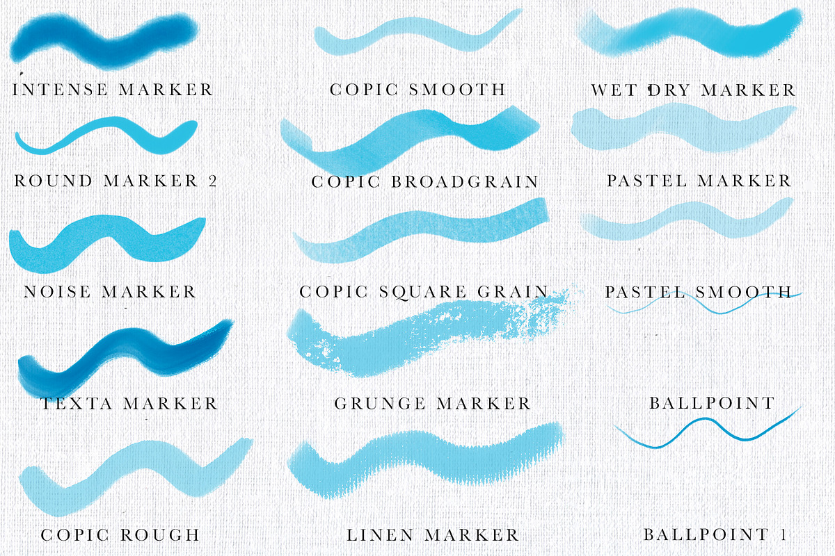 Marker Pens for Procreate, a Brush Add-On by Neon Wild (Photo 6 of 10)