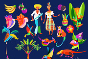 Caribbean island set, an Icon by RAINBOWIRMA (Thumbnail 3 of 7)
