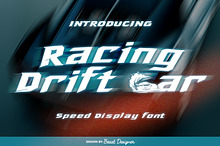 Racing Drift Car Font