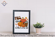 Fall Vibes And That Nurse Life PNG, an Illustration by DiamondShop (Thumbnail 2 of 7)