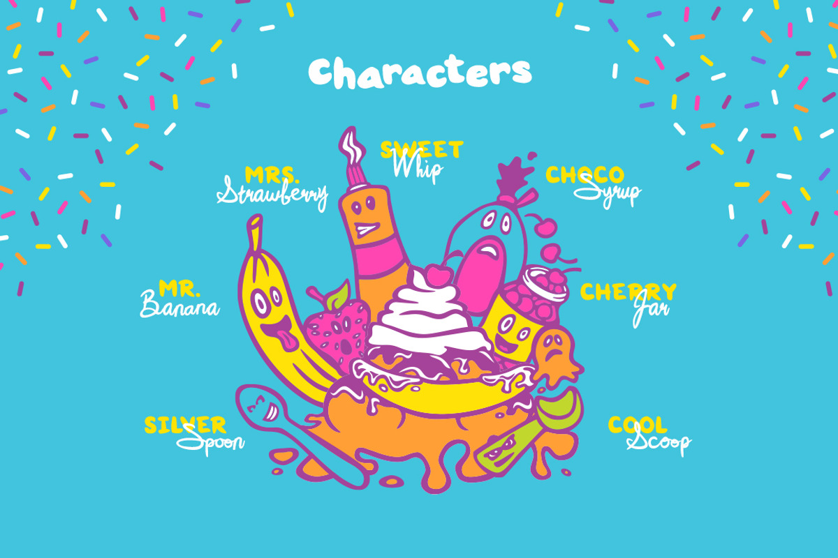 Sundae Funday Fonts & Graphics, a Script Font by Scott Howard (Photo 10 of 15)