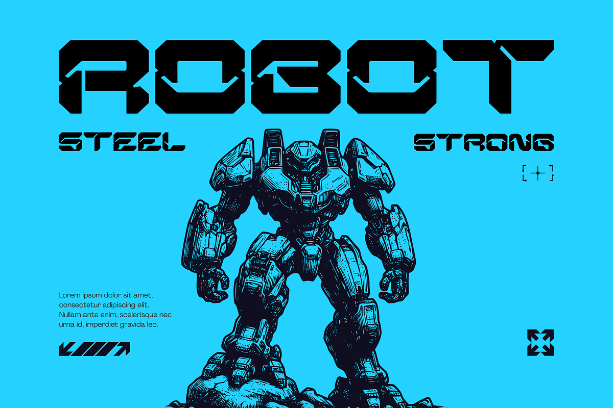 Nexokora Techno - Logo Font, a Sans Serif Font by Nirmana Visual (Photo 2 of 8)
