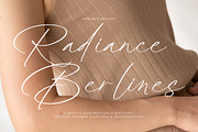Radiance Berlines, a Script Font by operatype.co (Thumbnail 1 of 15)