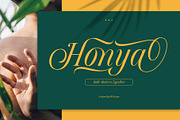 Honya Typeface, a Script Font by alit design (Thumbnail 1 of 15)
