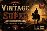 Vintage Super, a Serif Font by Wow Magic (Thumbnail 2 of 4)