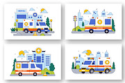 10 Ambulance Vehicle Illustration, a Healthcare Illustration by denayunebgt (Thumbnail 2 of 4)