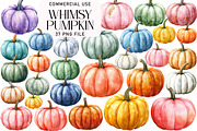 Whimsy Pumpkin Clipart, an Illustration by Daily.Designs (Thumbnail 1 of 5)